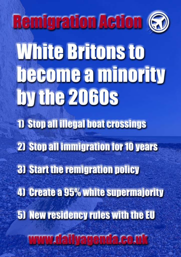 Download the *NEW* Remigration Action leaflet – Daily Agenda